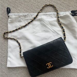 Chanel 2000s Lambskin Vintage Full Flap Bag 24K GP